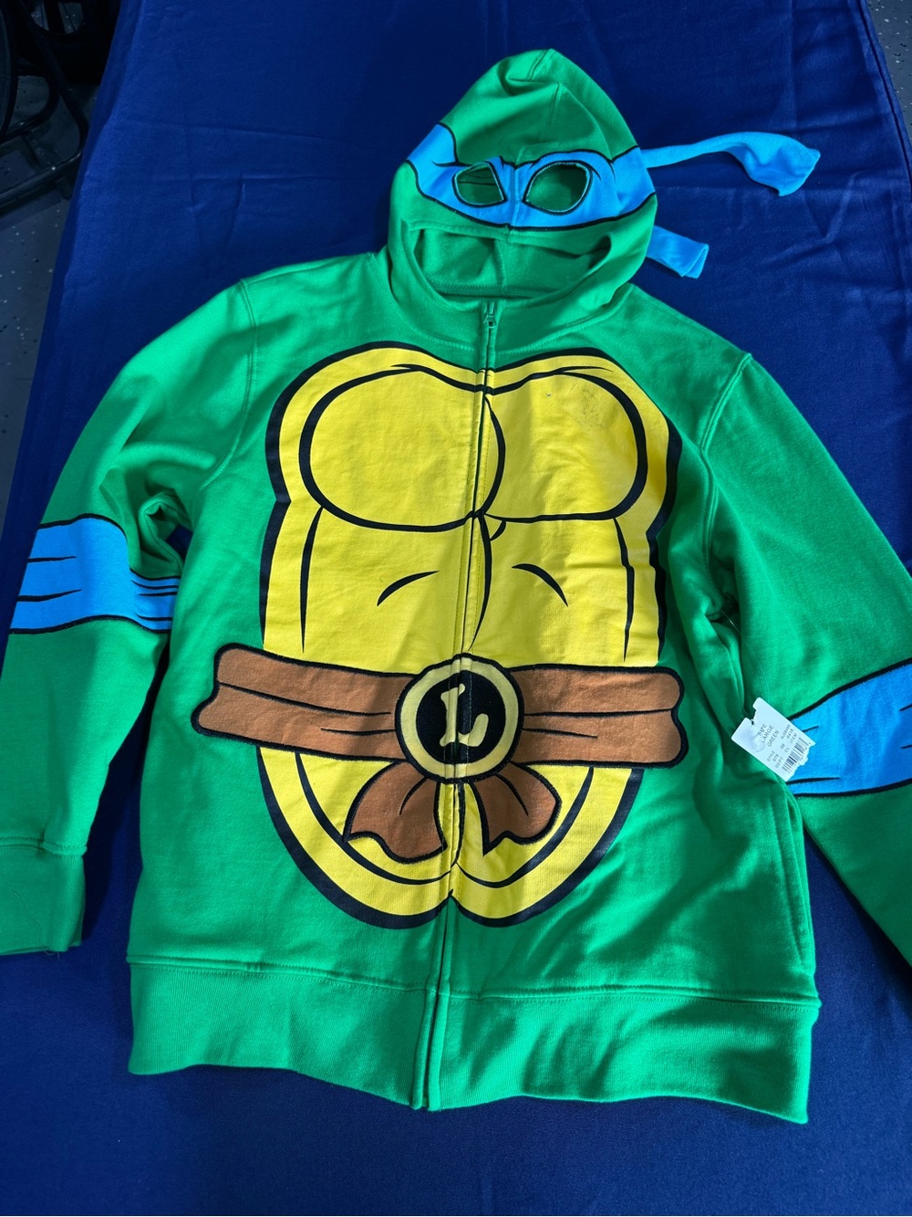 Green Turtle Shell Hoodie Costume with Mask
